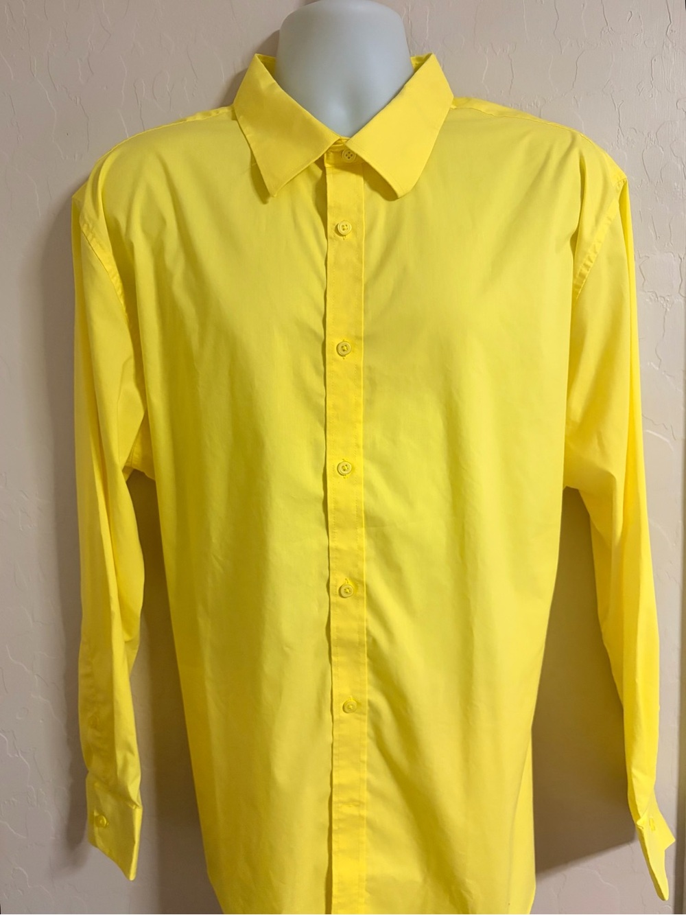 NWOT- Men's Classic Yellow Button-Down Shirt
